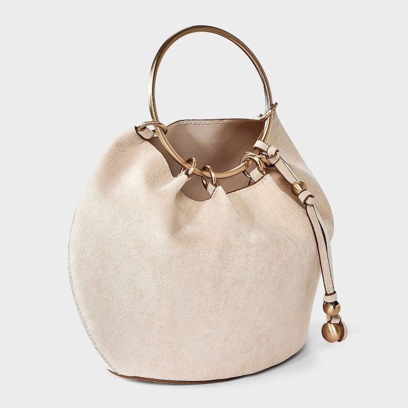 slide 3 of 5, Gathered Bracelet Handbag - A New Day™ Cream, 1 ct