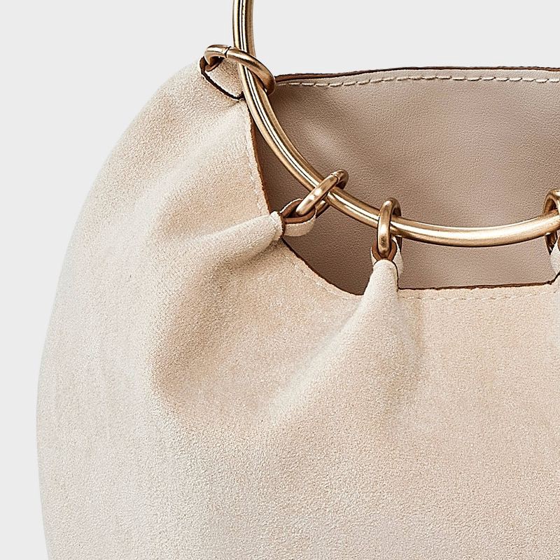 slide 5 of 5, Gathered Bracelet Handbag - A New Day™ Cream, 1 ct