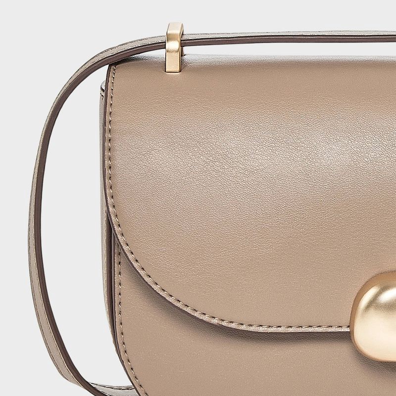 slide 5 of 5, Flap Crossbody Bag - A New Day™ Brown, 1 ct