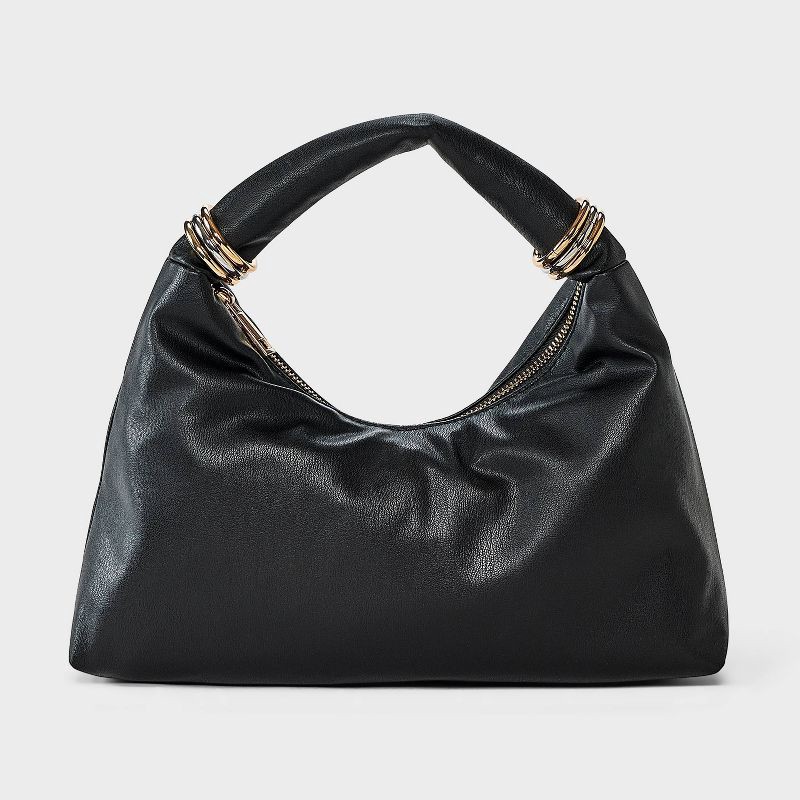 slide 1 of 5, Soft Mini Handbag - A New Day Black, 1 ct