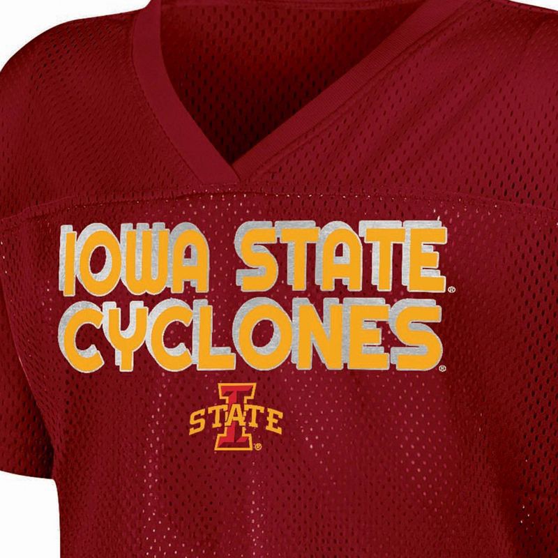 slide 3 of 3, NCAA Iowa State Cyclones Girls' White Jersey - S, 1 ct