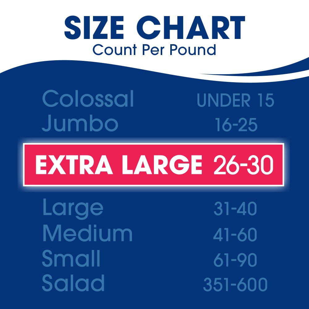 slide 4 of 5, Kroger® Extra Large Shrimp Cooked Peeled & Deveined Tail On, 12 oz