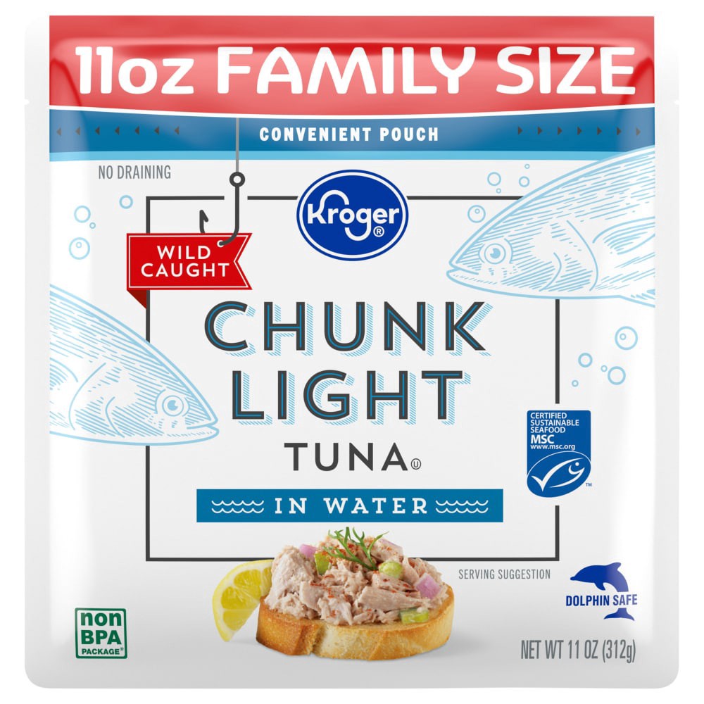 slide 1 of 1, Kroger® Chunk Light Tuna, 11 oz