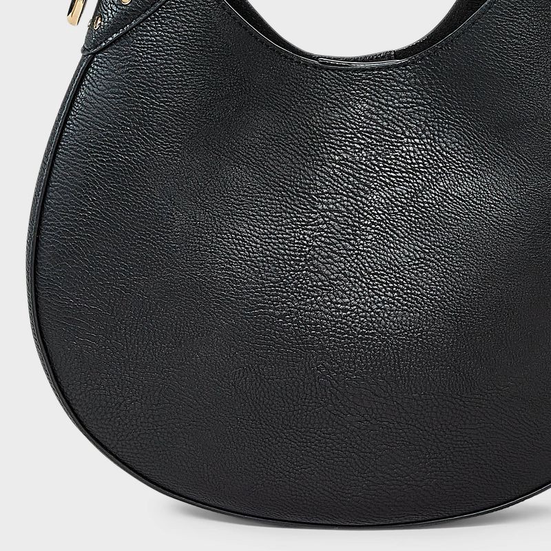 slide 5 of 5, Curved Shoulder Bag - Universal Thread™ Black, 1 ct