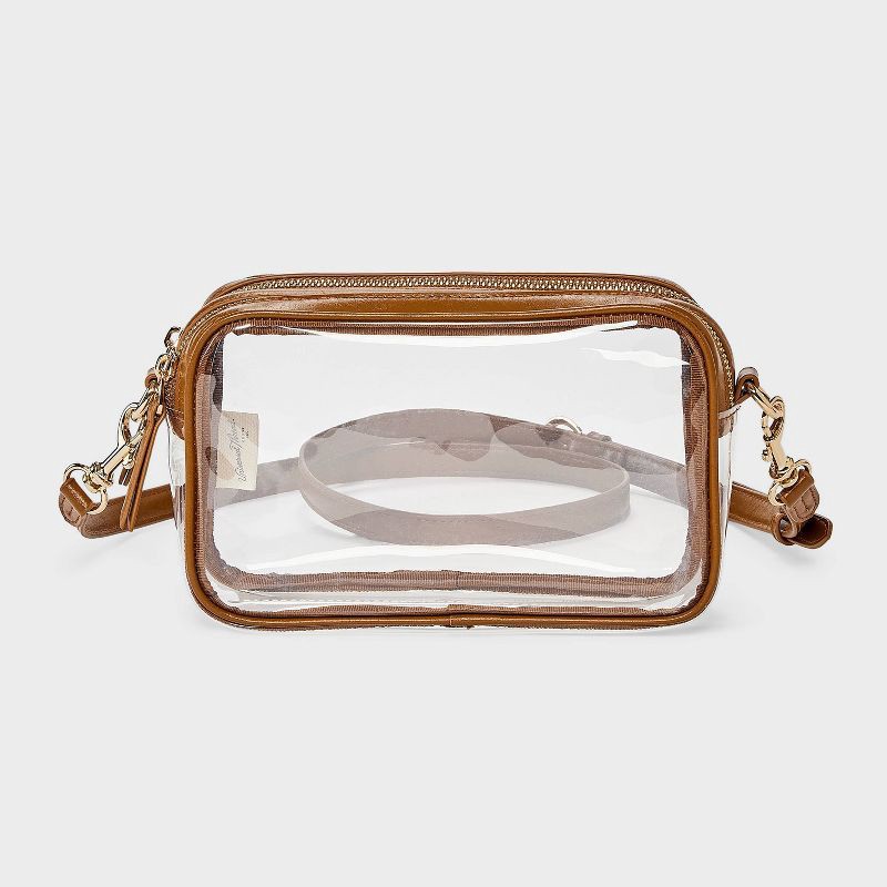 slide 1 of 5, Double Zip Camera Crossbody Bag - Universal Thread™ Clear, 1 ct