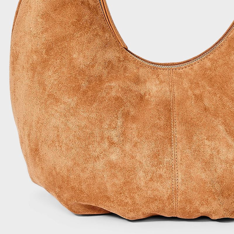 slide 5 of 5, Oversized Crescent Shoulder Bag - Universal Thread™ Brown, 1 ct