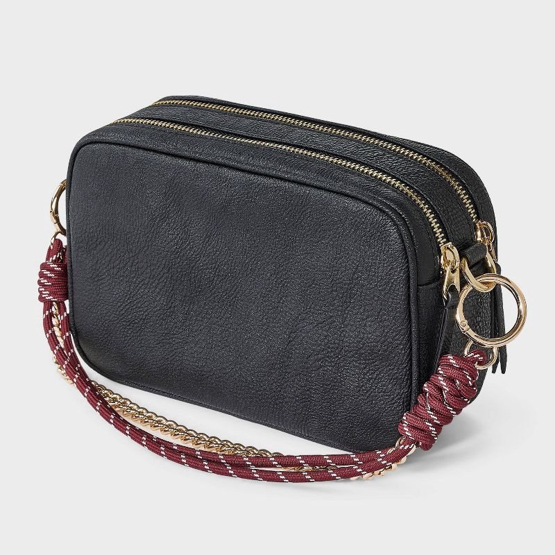 slide 2 of 3, Sport Cord Bag Charm - Universal Thread™ Burgundy, 1 ct