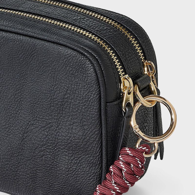 slide 3 of 3, Sport Cord Bag Charm - Universal Thread™ Burgundy, 1 ct