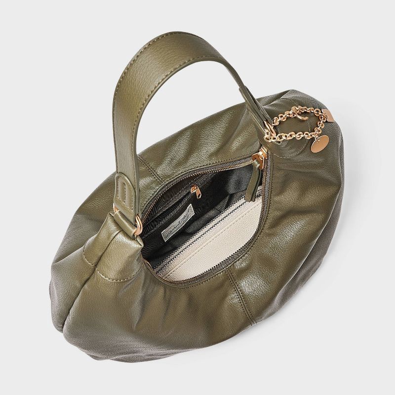 slide 4 of 5, Oversized Crescent Shoulder Bag - Universal Thread™ Olive Green, 1 ct