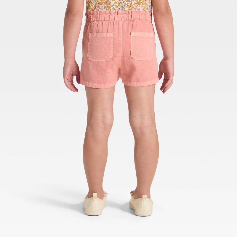 slide 2 of 3, Toddler Girls' Woven Shorts - Cat & Jack™ Dusty Coral 2T, 1 ct
