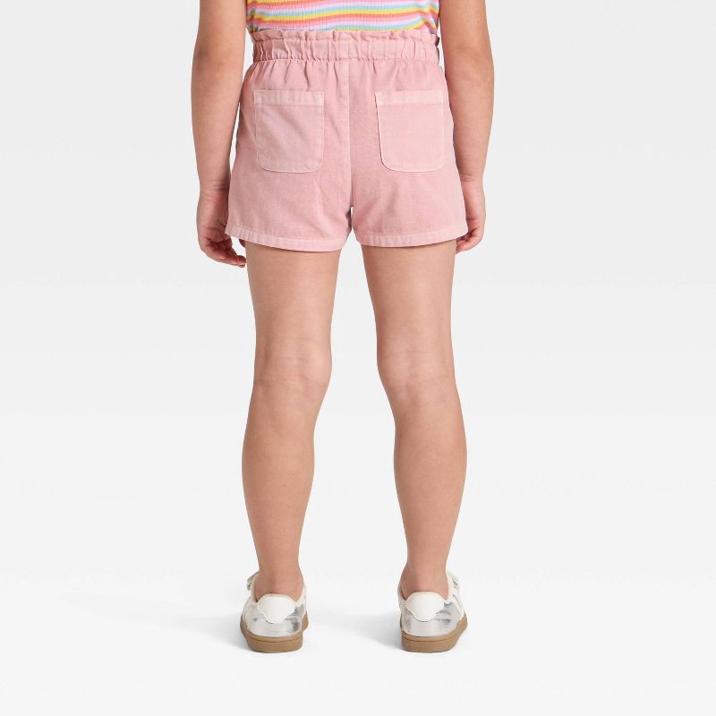 slide 3 of 3, Toddler Girls' Woven Shorts - Cat & Jack™ Light Mauve 5T, 1 ct