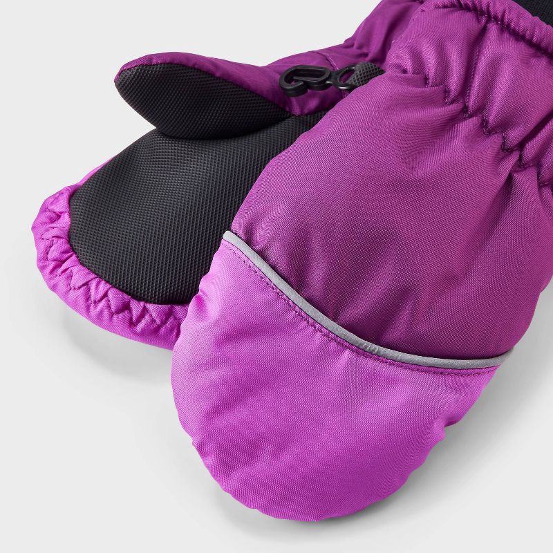 slide 2 of 3, Toddler Girls' Colorblock Snowplay Ski Mittens - Cat & Jack™ Purple 12-24M, 1 ct