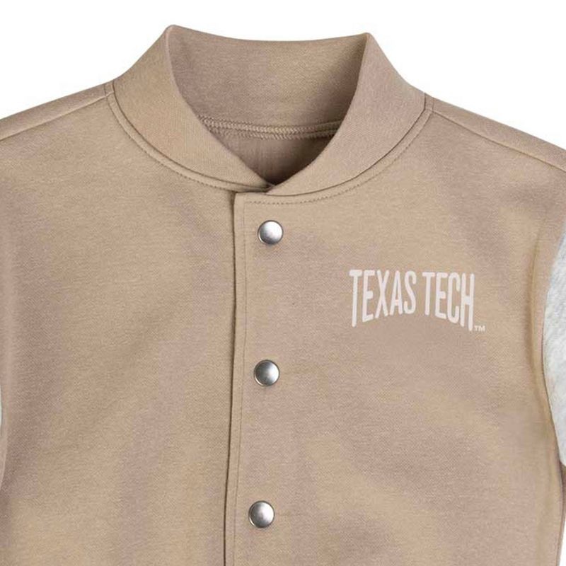slide 3 of 3, NCAA Texas Tech Red Raiders Toddler Boys' Tan Button Up Jacket - 4T, 1 ct