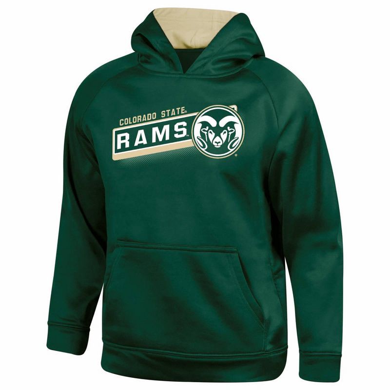 slide 1 of 3, NCAA Colorado State Rams Boys' Gray Hooded Sweatshirt - XL, 1 ct