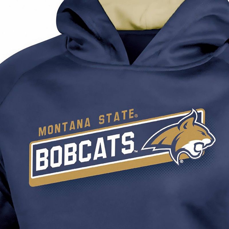 slide 3 of 3, NCAA Montana State Bobcats Boys' Gray Hooded Sweatshirt - XS, 1 ct