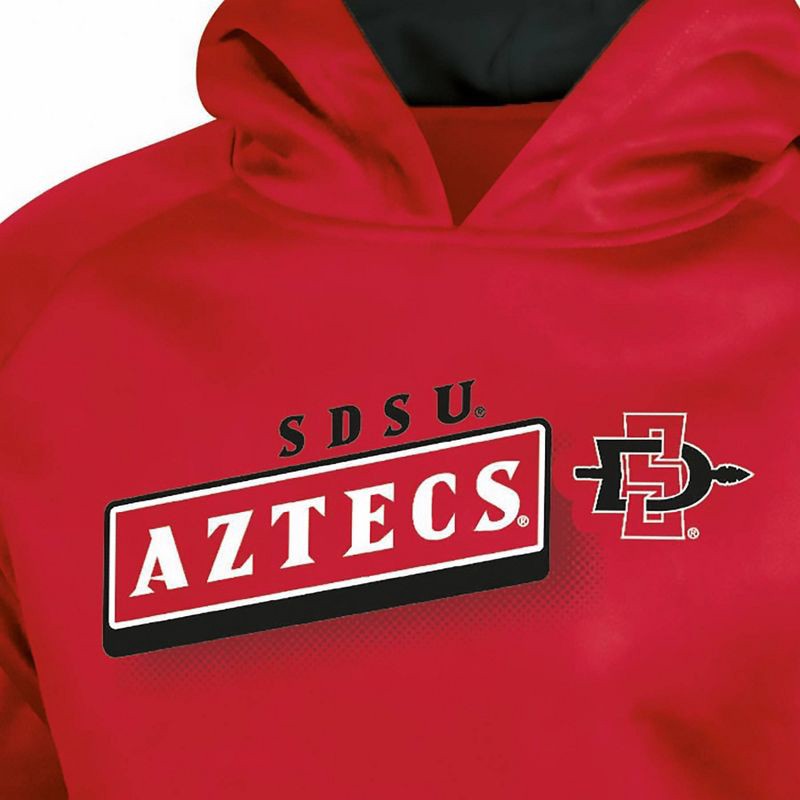 slide 3 of 3, NCAA San Diego State Aztecs Boys' Gray Hooded Sweatshirt - XL, 1 ct