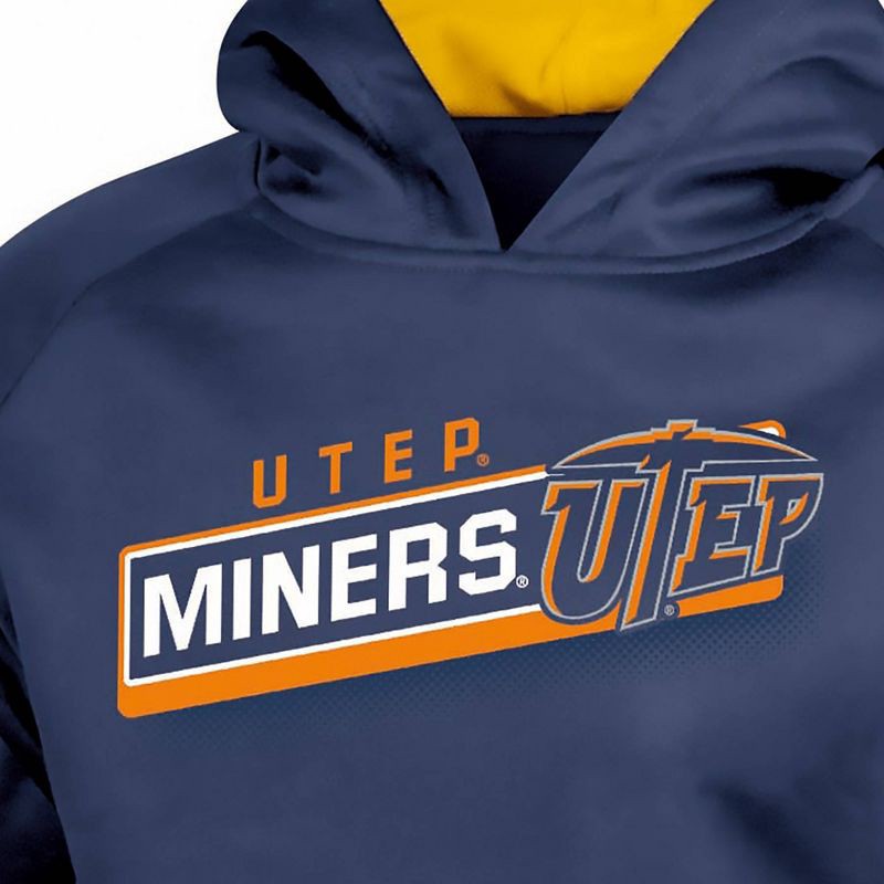 slide 3 of 3, NCAA UTEP Miners Boys' Gray Hooded Sweatshirt - XL, 1 ct