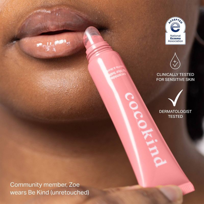 slide 4 of 9, cocokind Ceramide Lip Blur Balm - Be Kind - 0.37 fl oz, 0.37 fl oz