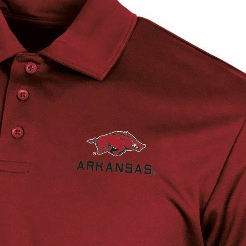 slide 3 of 3, NCAA Arkansas Razorbacks Men's Polo T-Shirt - XXL, 1 ct