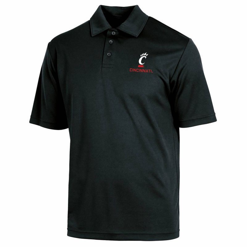 slide 1 of 3, NCAA Cincinnati Bearcats Men's Polo T-Shirt - M, 1 ct