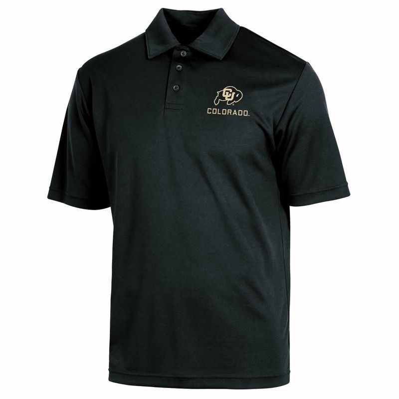 slide 1 of 3, NCAA Colorado Buffaloes Men's Polo T-Shirt - L, 1 ct