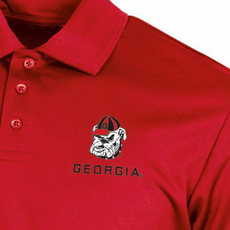 slide 3 of 3, NCAA Georgia Bulldogs Men's Polo T-Shirt - L, 1 ct