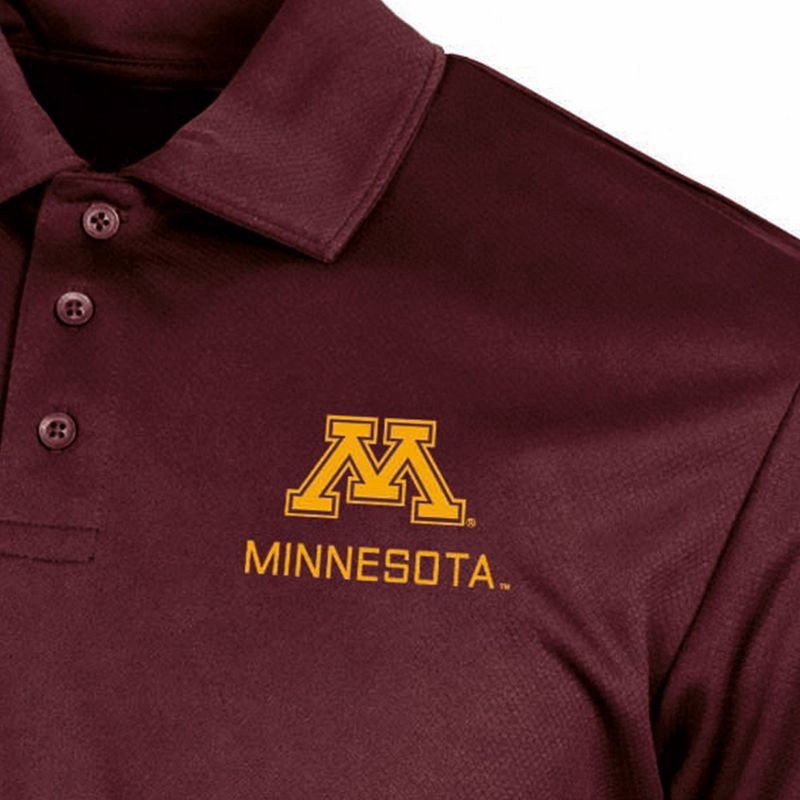 slide 3 of 3, NCAA Minnesota Golden Gophers Men's Polo T-Shirt - XL, 1 ct