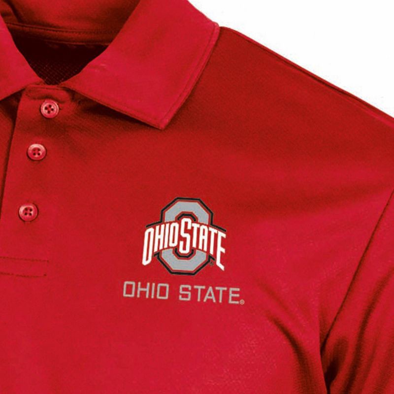 slide 3 of 3, NCAA Ohio State Buckeyes Men's Polo T-Shirt - S, 1 ct