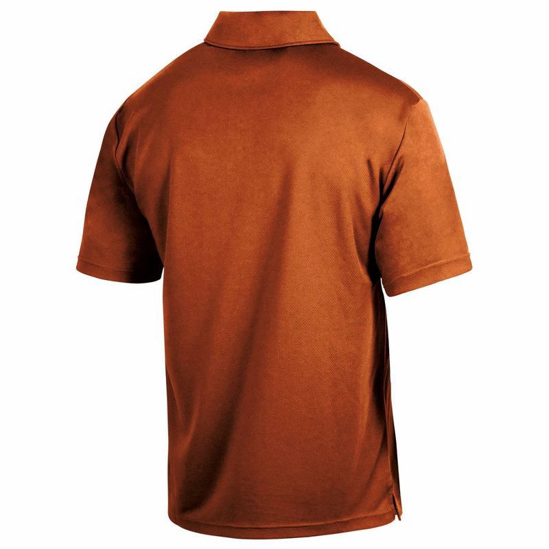 slide 2 of 3, NCAA Texas Longhorns Men's Polo T-Shirt - M: Lightweight Polyester, Standard Fit, 1 ct
