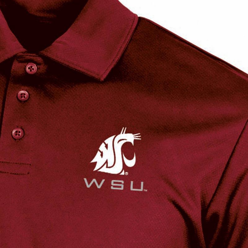 slide 3 of 3, NCAA Washington State Cougars Men's Polo T-Shirt - XXL, 1 ct