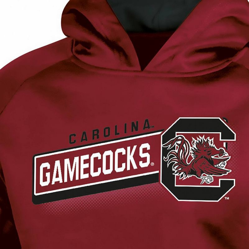 slide 3 of 3, NCAA South Carolina Gamecocks Boys' Gray Hooded Sweatshirt - L, 1 ct