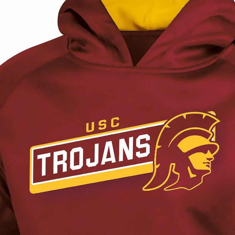 slide 2 of 3, NCAA USC Trojans Boys' Gray Hooded Sweatshirt - XS, 1 ct