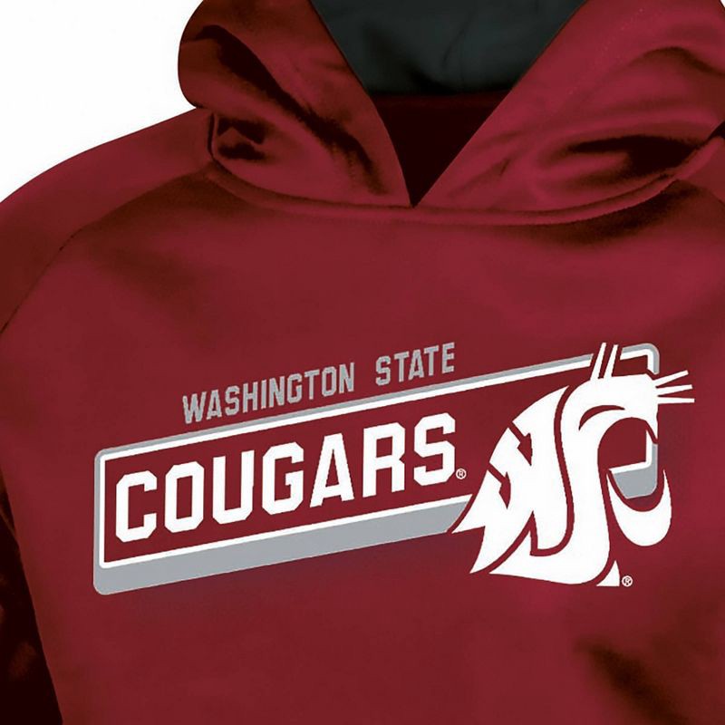 slide 3 of 3, NCAA Washington State Cougars Boys' Gray Hooded Sweatshirt - XS, 1 ct