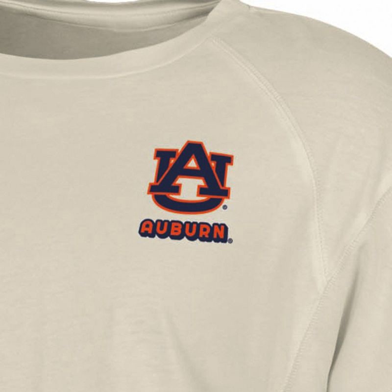 slide 3 of 3, NCAA Auburn Tigers Women's Long Sleeve Cream T-Shirt - XL, 1 ct