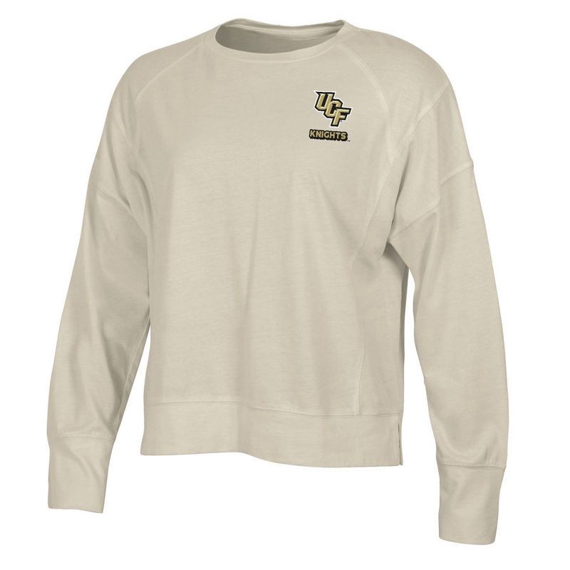 slide 1 of 3, NCAA UCF Knights Women's Long Sleeve Cream T-Shirt - XL, 1 ct