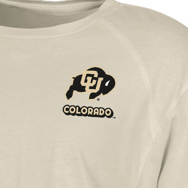 slide 3 of 3, NCAA Colorado Buffaloes Women's Long Sleeve Cream T-Shirt - XL, 1 ct