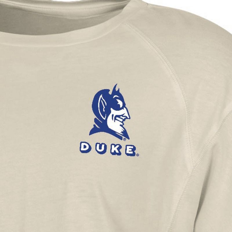 slide 3 of 3, NCAA Duke Blue Devils Women's Long Sleeve Cream T-Shirt - M, 1 ct