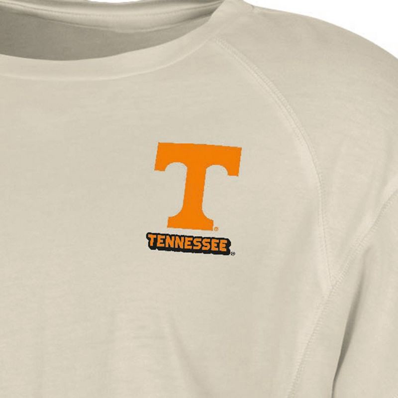 slide 3 of 3, NCAA Tennessee Volunteers Women's Long Sleeve Cream T-Shirt - M: Cotton-Polyester Blend, Below Hip Length, 1 ct