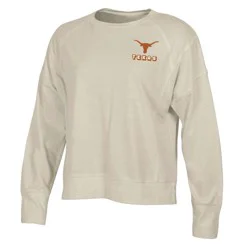 NCAA Texas Longhorns Women's Long Sleeve Cream T-Shirt - M