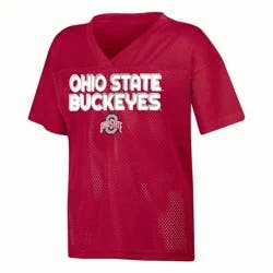 NCAA Ohio State Buckeyes Girls' White Jersey - S