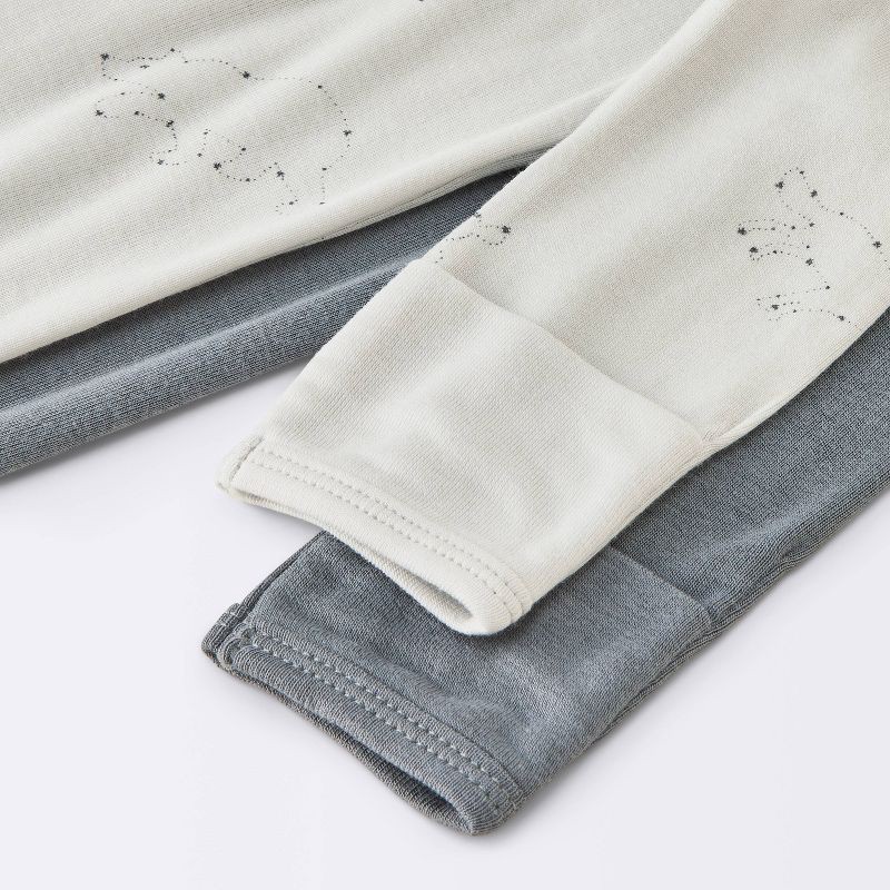slide 3 of 4, Baby Boys' 2pk Celestial Soft Blend Sleep N' Play - Cloud Island™ Gray 3-6M, 2 ct
