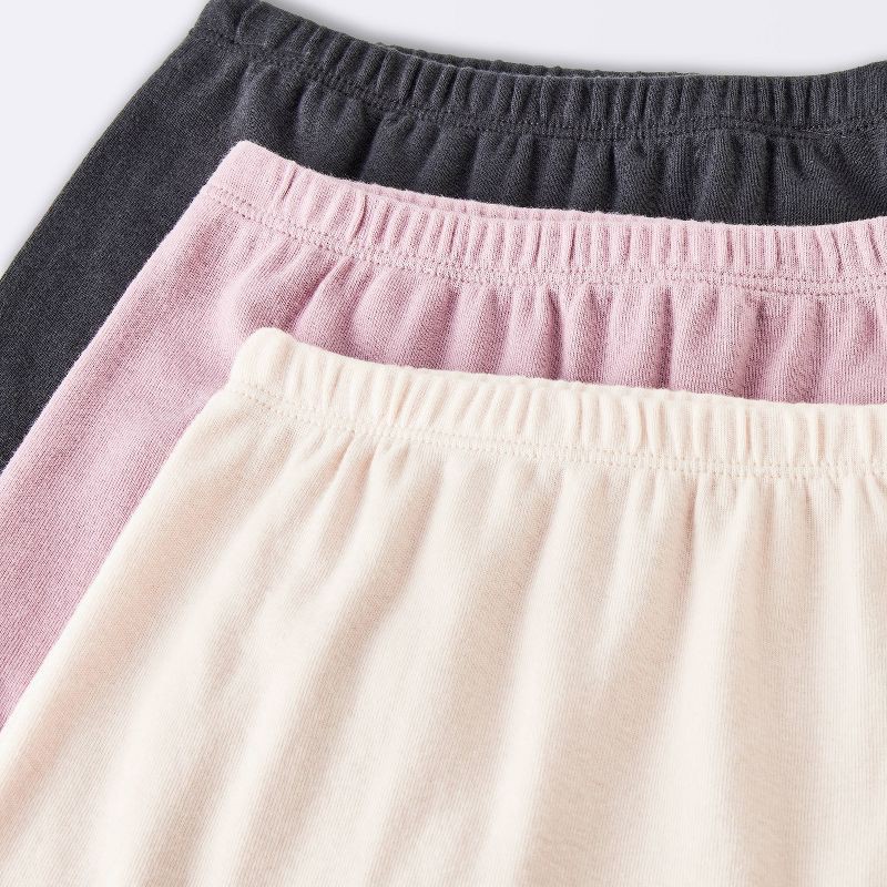 slide 3 of 3, Baby Girls' 3pk Cotton Jogger Pants - Cloud Island™ Pink 12M, 3 ct