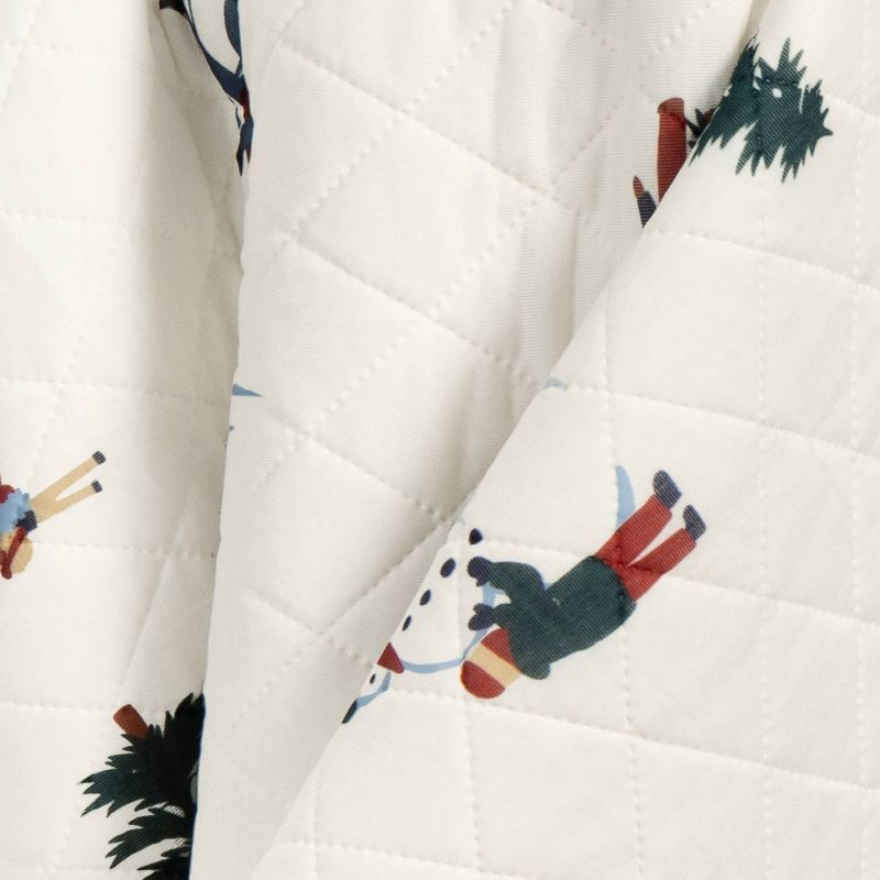 slide 5 of 5, Winter Fun Quilted Jersey Throw Blanket with Faux Shearling Reverse Ivory - Room Essentials™, 1 ct