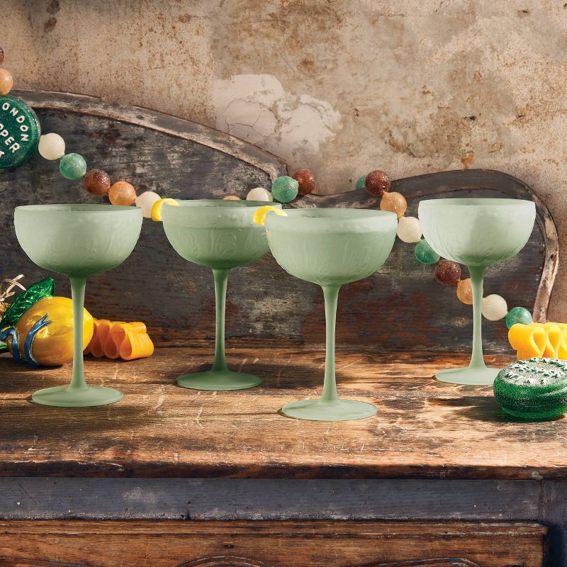 slide 2 of 3, John Derian for Target Set of 4 Coupe Drinkware with Frosted Finish, 1 ct