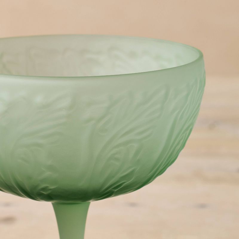 slide 3 of 3, John Derian for Target Set of 4 Coupe Drinkware with Frosted Finish, 1 ct