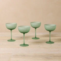 John Derian for Target Set of 4 Coupe Drinkware with Frosted Finish