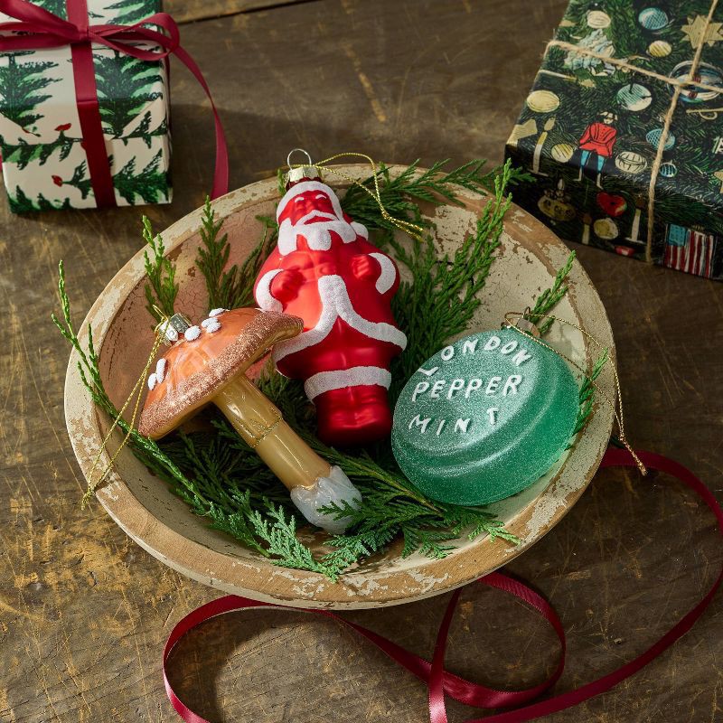 slide 2 of 3, John Derian for Target Glass Mushroom Ornament, 1 ct