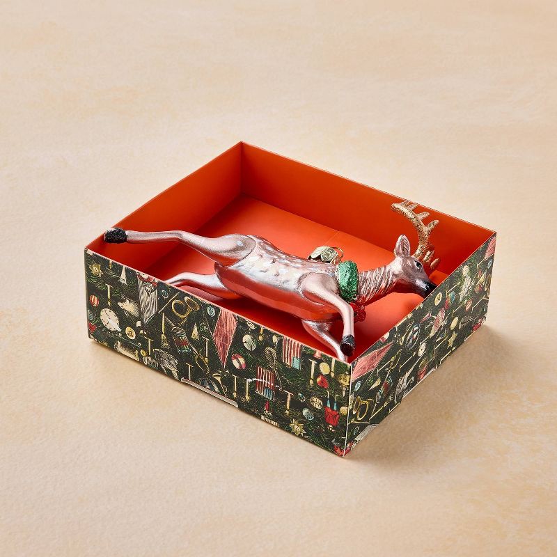 slide 3 of 4, John Derian for Target Glass Deer Ornament, 1 ct