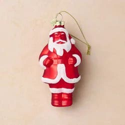 John Derian for Target Glass Santa Ornament