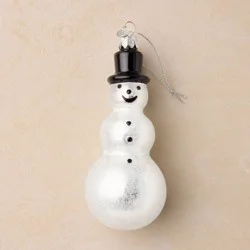 John Derian for Target Glass Snowman Ornament